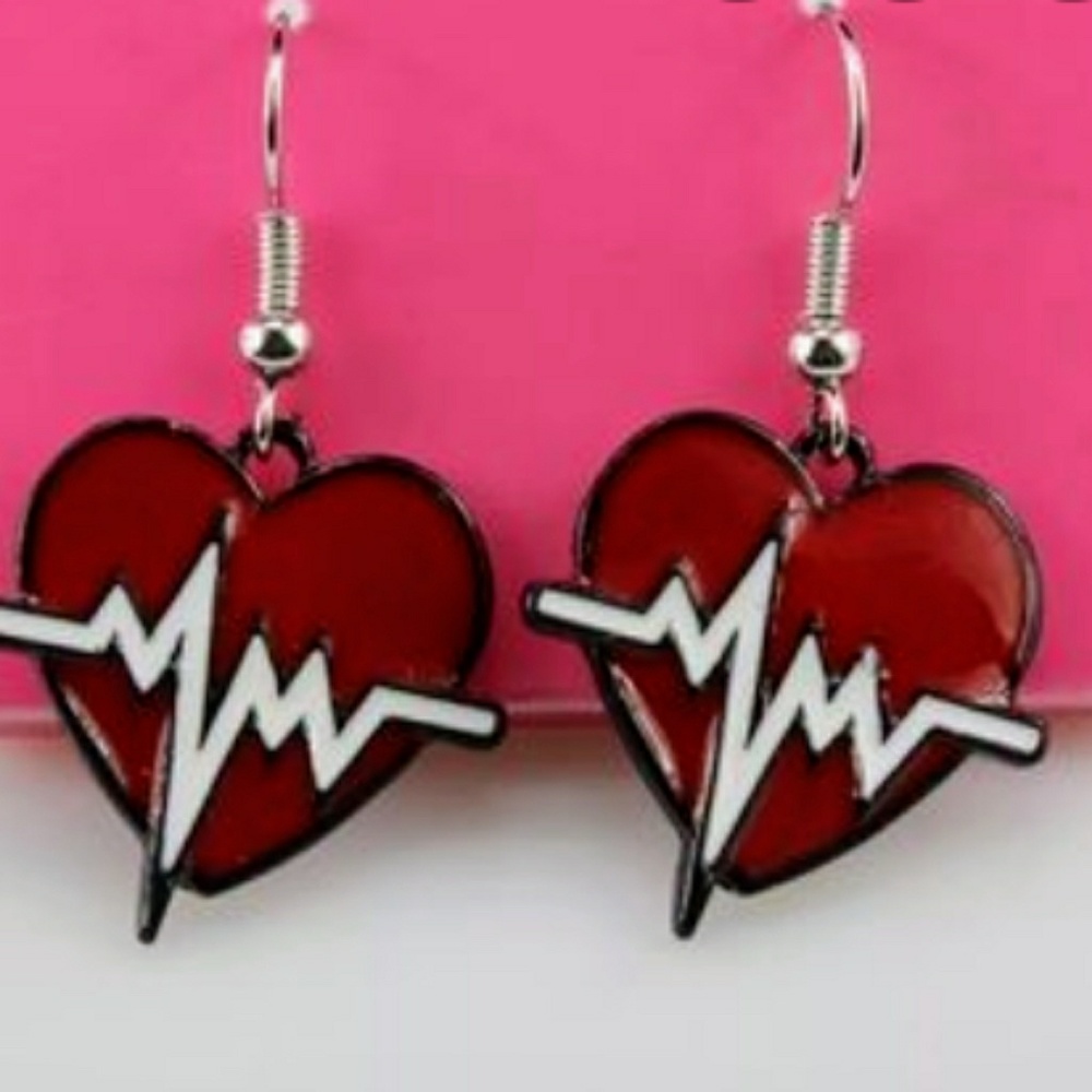 📈Heartbeat (EKG) Earrings📈